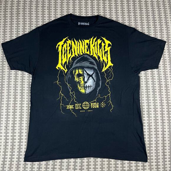 Official Ice Nine Kills World Tour 2023 2024 Shirt Metallica Mens Sz XL New - Picture 1 of 5